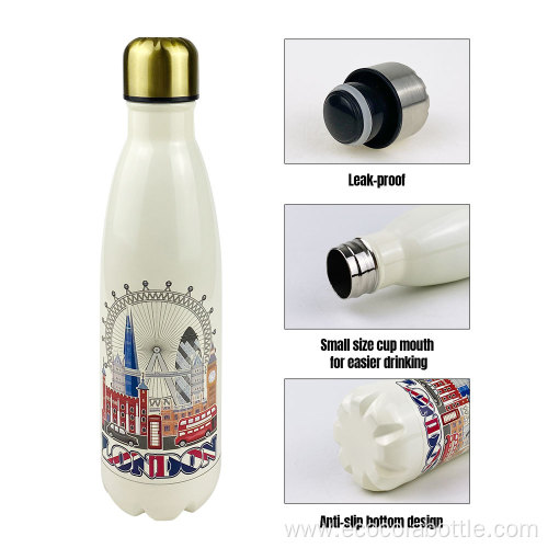 500ml Heat Transfer Printing Vacuum Cola Bottle